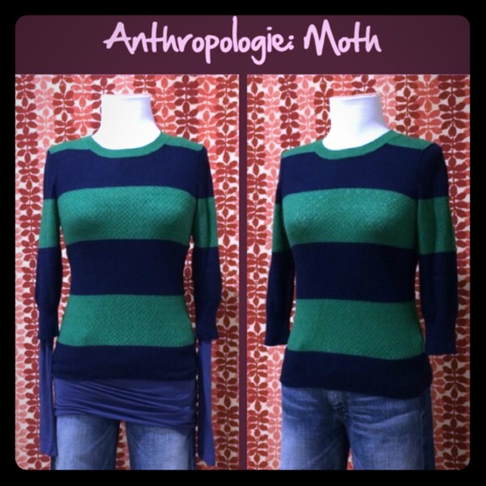 Anthropologie Moth Decisively Textured Sweater
